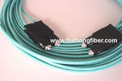 10Gigabit OM4 Aqua 50/125 Multimode SC to SC Fiber Optic Patch Cable